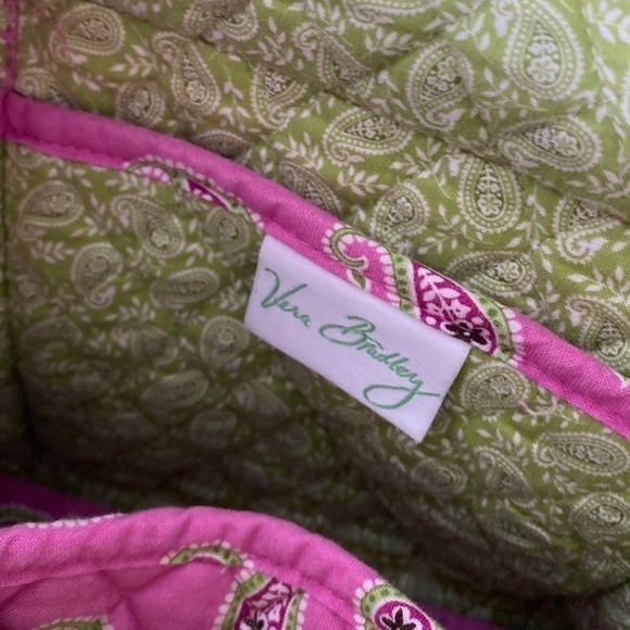 Vera Bradley - Ombré Pink and Lime Paisley Shoulder Bag - Picture 4 of 9